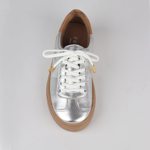 Froggie Shoes Shoes Retro Lace-up Sneaker in Silver Multi -12795