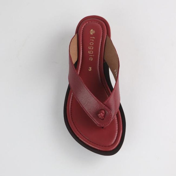 Froggie Shoes Shoes Rox Thong Sandal in Red - 10737