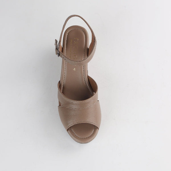 Froggie Shoes Shoes Slingback Peep Toe Wedge Sandal Stone Multi - 12875