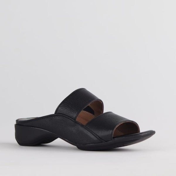 Froggie Shoes Shoes Slip-on Mule Sandal in Black - 12317