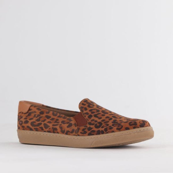 Froggie Shoes Shoes Slip-on Sneaker with Removable Footbed in Tan Multi - 12750