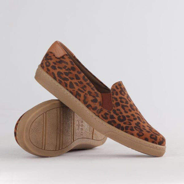 Froggie Shoes Shoes Slip-on Sneaker with Removable Footbed in Tan Multi - 12750