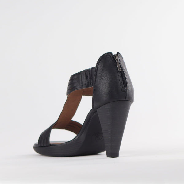 Froggie Shoes Shoes T-Bar High Heel Sandal in Black - 10729