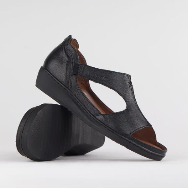 Froggie Shoes Shoes T-bar Sandal with Removable Footbed in Black - 12707