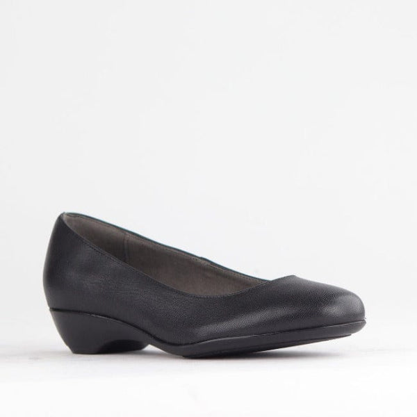 Froggie Shoes Shoes Wider Fit Court Shoe in Black - 10099