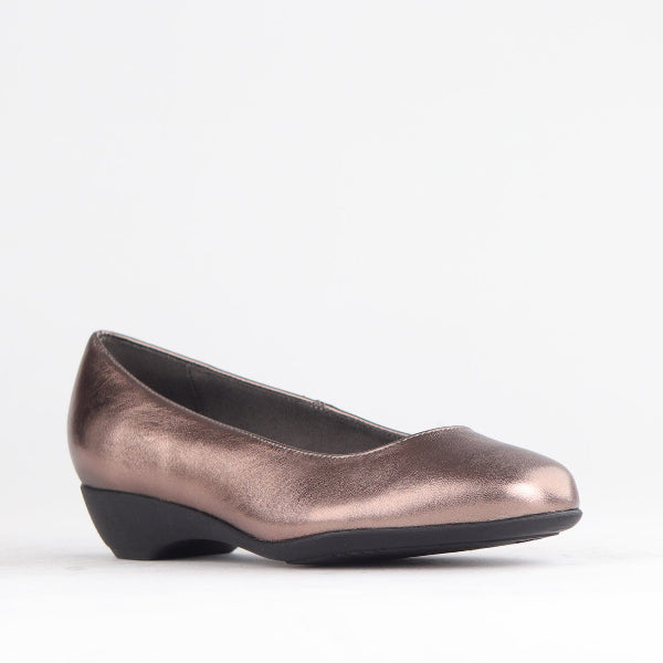 Froggie Shoes Shoes Wider Fit Court Shoe in Lead - 10099