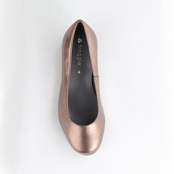 Froggie Shoes Shoes Wider Fit Court Shoe in Lead - 10099
