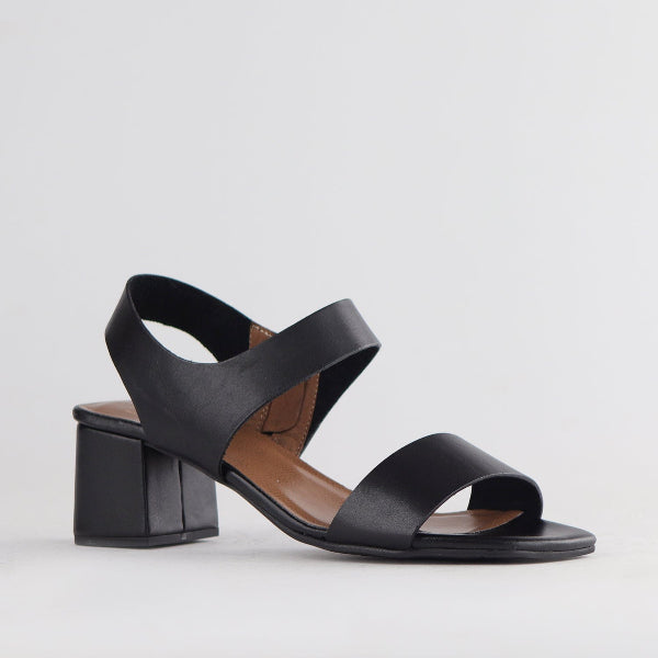 Froggie Shoes Shoes Block Heel Sandal in Black - 12679
