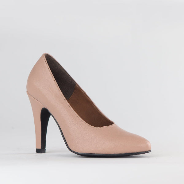 Froggie Shoes Shoes Stiletto Court Shoe in Nude Porcelain - 12825