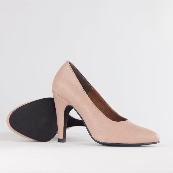 Froggie Shoes Shoes Stiletto Court Shoe in Nude Porcelain - 12825