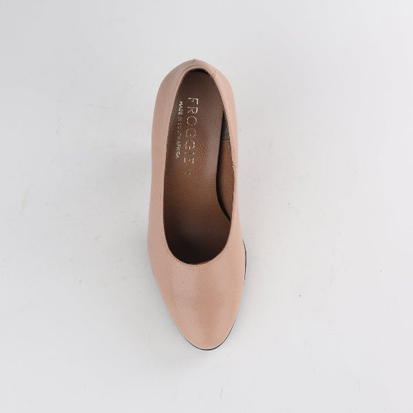 Froggie Shoes Shoes Stiletto Court Shoe in Nude Porcelain - 12825