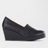 Froggie Shoes Shoes 4 / Black / 12911 Closed Wedge in Black - 12911