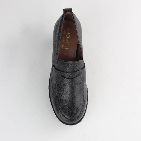 Froggie Shoes Shoes Chunky Loafers in Black - 12622