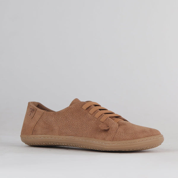 Froggie Shoes Shoes Lace-up Barefoot Shoe with Removable Footbed in Tobacco - 12828