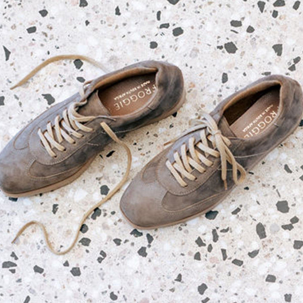Froggie Shoes Shoes Suede Sneaker in Carbon - 12896