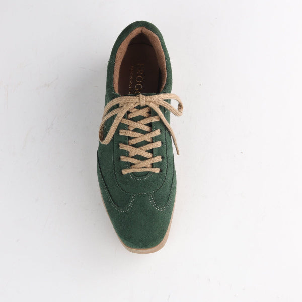 Froggie Shoes Shoes Suede Sneaker in Pine - 12896