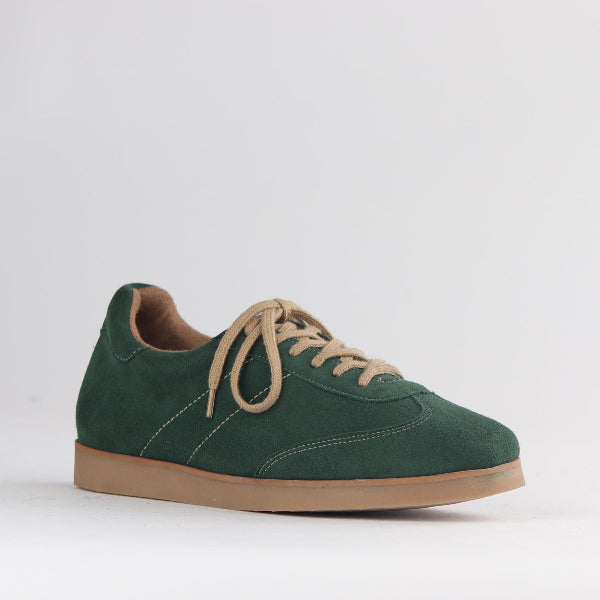 Froggie Shoes Shoes Suede Sneaker in Pine - 12896