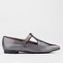 Froggie Shoes Shoes 3 / Pewter Multi / 12783 Flat Pointed T-bar Pump in Pewter Multi - 12783