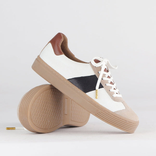 Froggie Shoes Shoes Retro Lace-up Sneaker in Ice Multi -12795