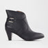Froggie Shoes Shoes 3 / Black / 12486 Pointed Ankle Boot in Black - 12486