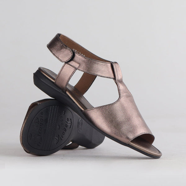 Factory Shop Shoes Slingback Sandal in Lead - 12554