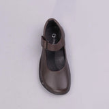 Girls High-Bar School Shoe in Brown Sizes 28-35 - 6607 - Froggie Shoes