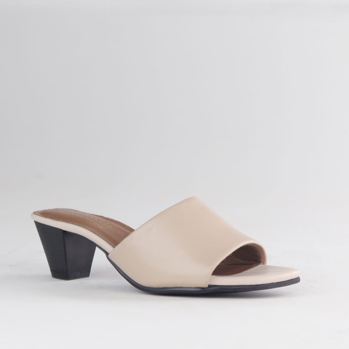 Factory Shop Sandals Cube Heel Mule