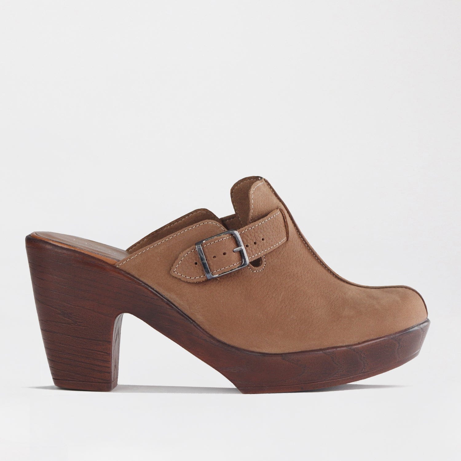 Factory Shop Shoes C37 / Tobacco / 12937 Clog sandal heel in Tobacco - 12937