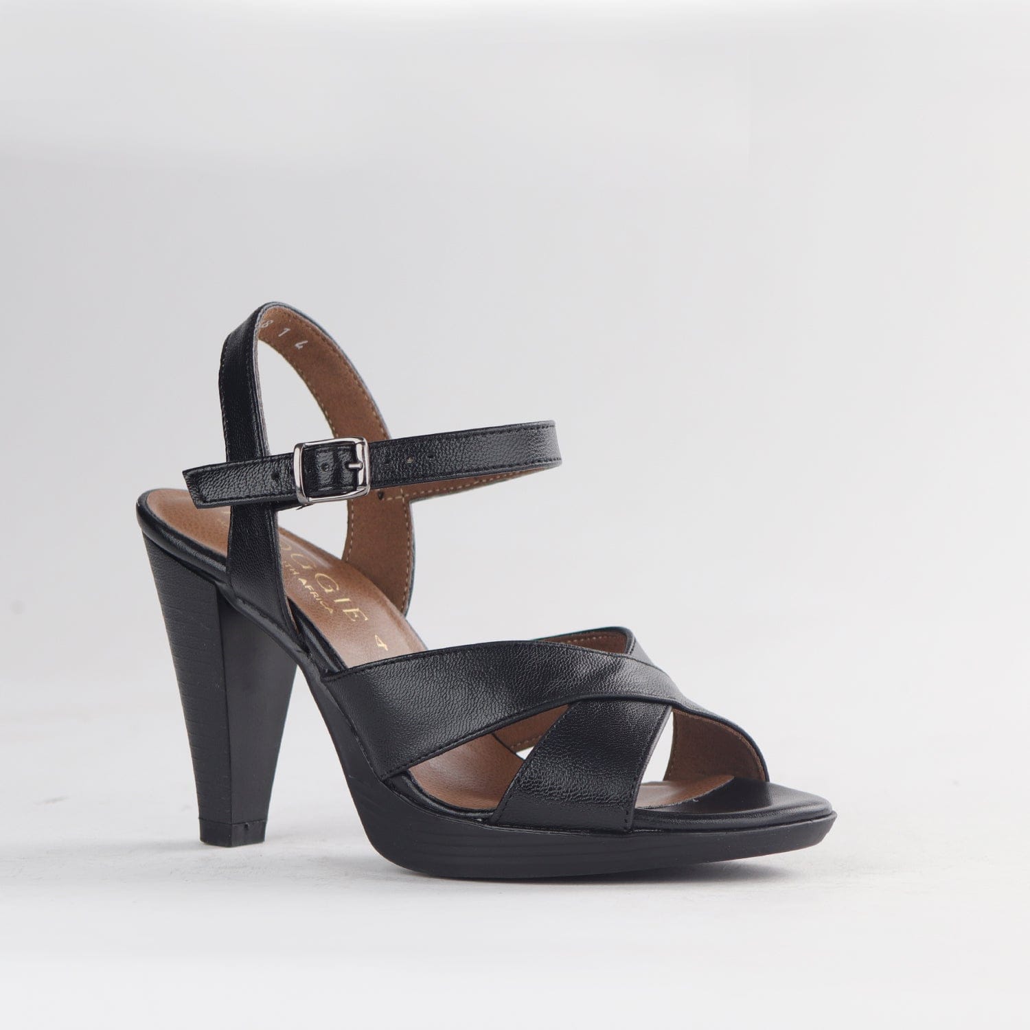 Factory Shop Shoes High Heel Slingback in Black - 12616