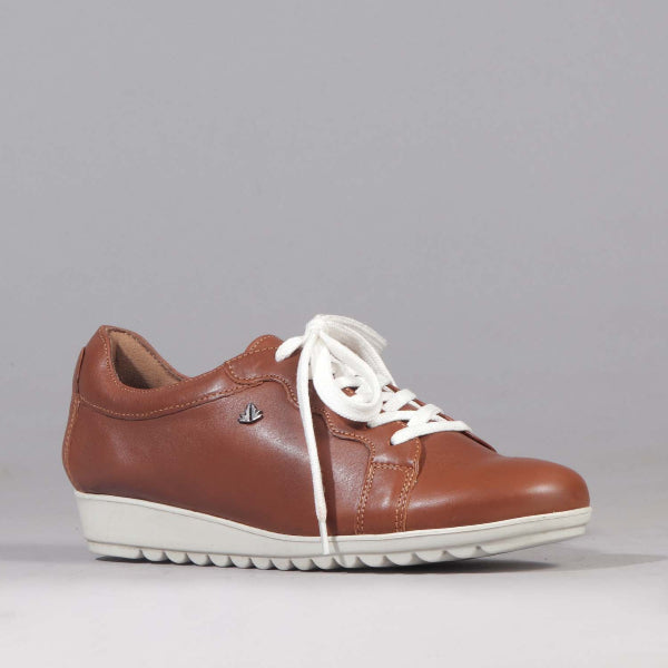 Factory Shop Shoes Lace-up Sneaker in Chestnut - 12656