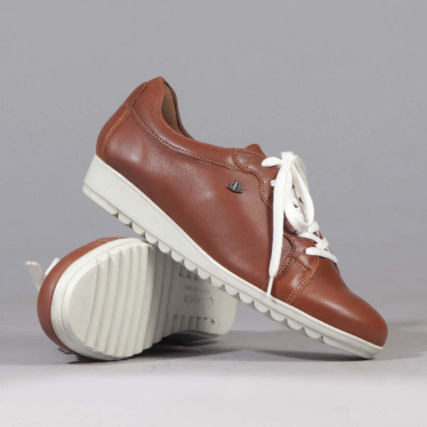 Factory Shop Shoes Lace-up Sneaker in Chestnut - 12656