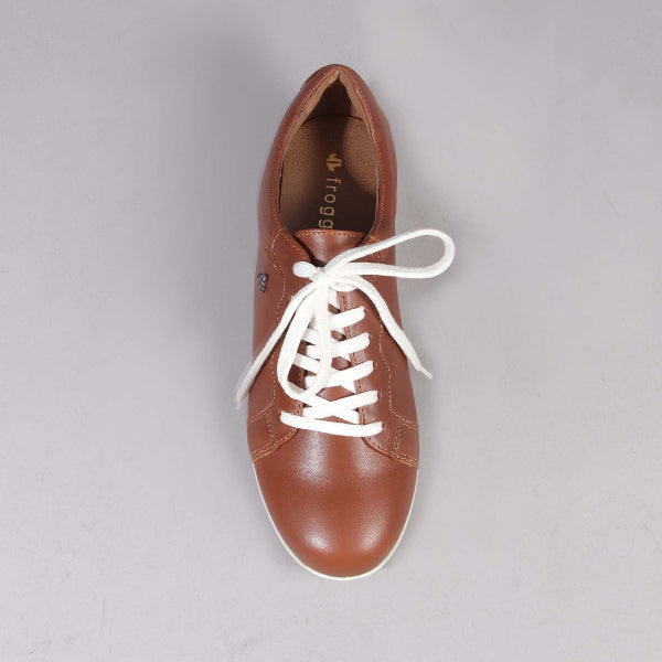 Factory Shop Shoes Lace-up Sneaker in Chestnut - 12656