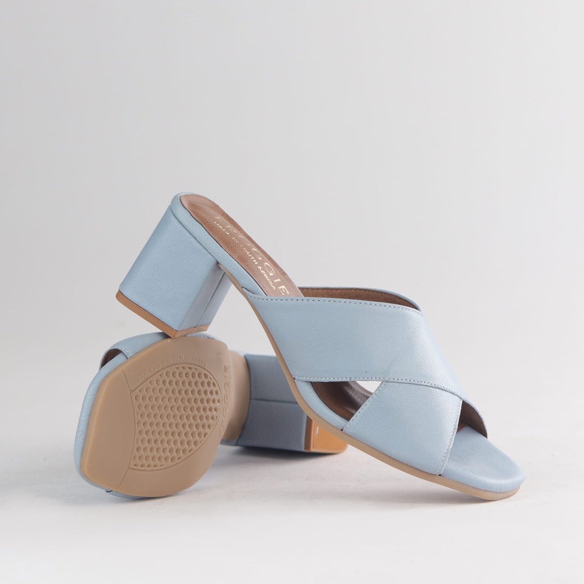 Froggie Shoes Sandals Block Heel Mule Sandal