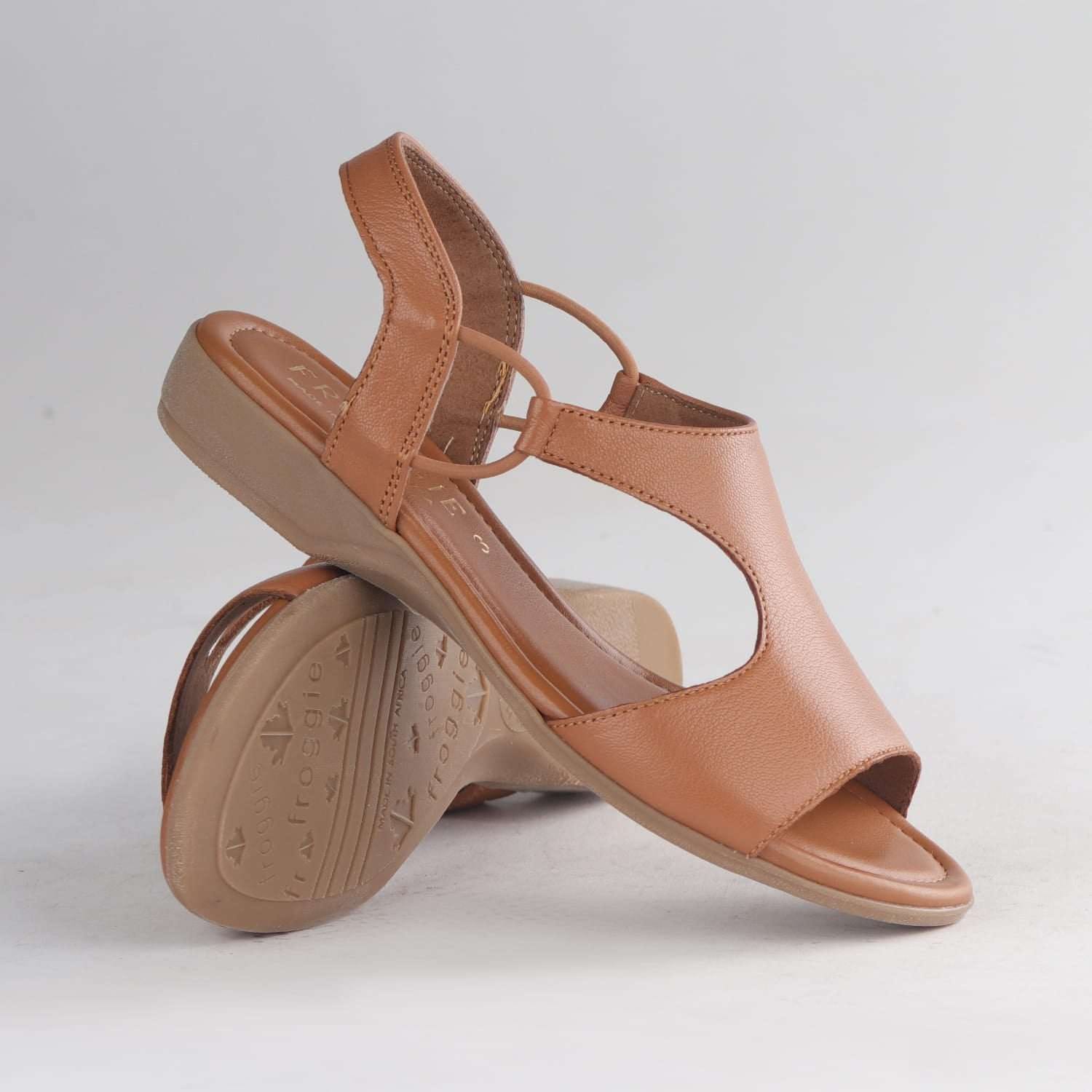 Froggie Shoes Sandals Slingback T-Bar Flat Sandal