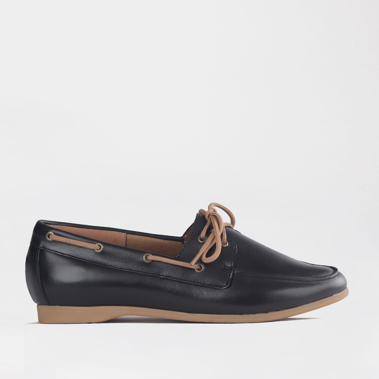 Froggie Shoes Shoes 3 / Black / 12971 Froggie Women’s Boat Shoe- Black Leather - 12971