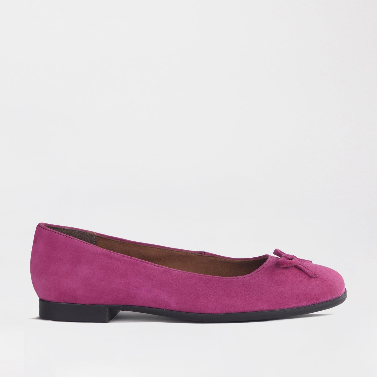 Froggie Shoes Shoes 3 / Mauve / 13080 Soft Square Toe Ballerina Flat Pump with Bow in Mauve - 13080