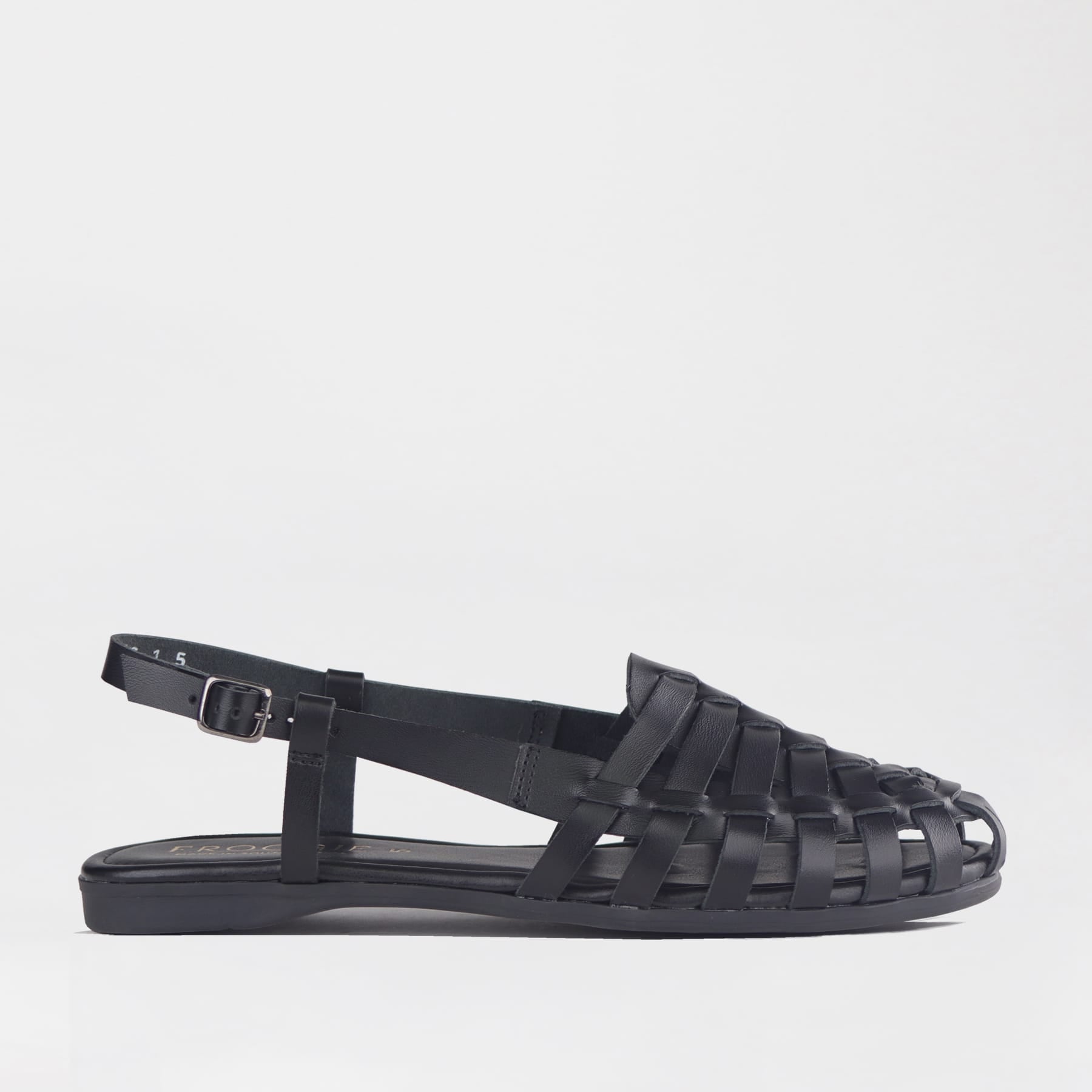 Froggie Shoes Shoes 4 / Black / 13137 Strappy Fisherman Sandal