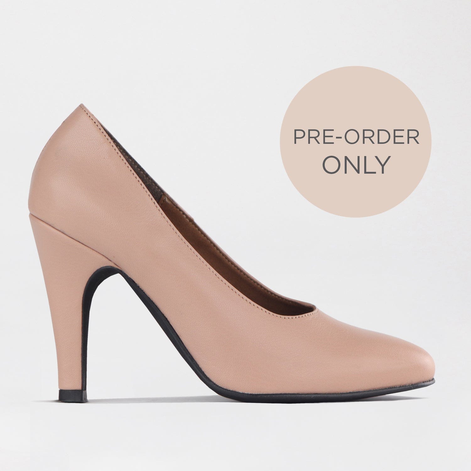 Froggie Shoes Shoes 4 / Nude / 12825 Stiletto Court Shoe in Nude Porcelain - 12825