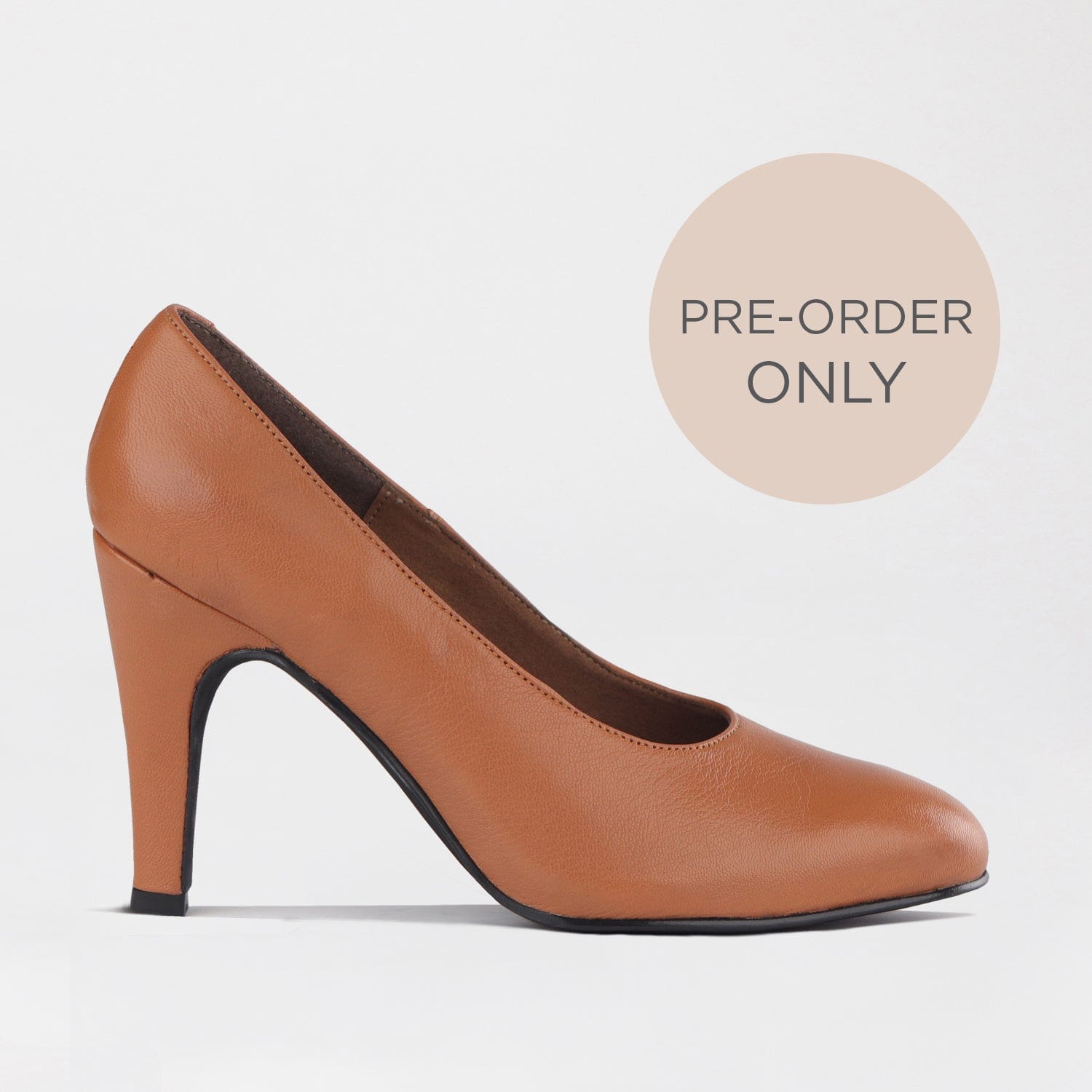 Froggie Shoes Shoes 4 / Tan / 12825 Stiletto Court Shoe in Nude golden - 12825
