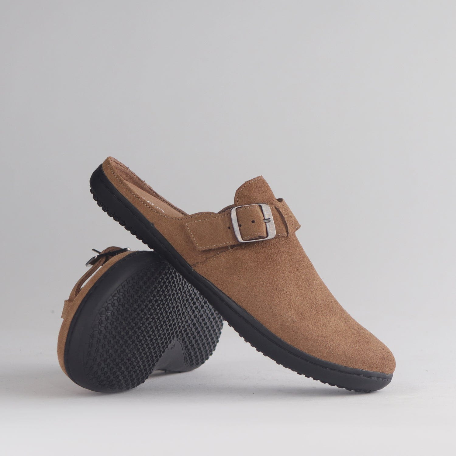 Froggie Shoes Shoes Barefoot clog with Removable Footbed in Taupe - 12318