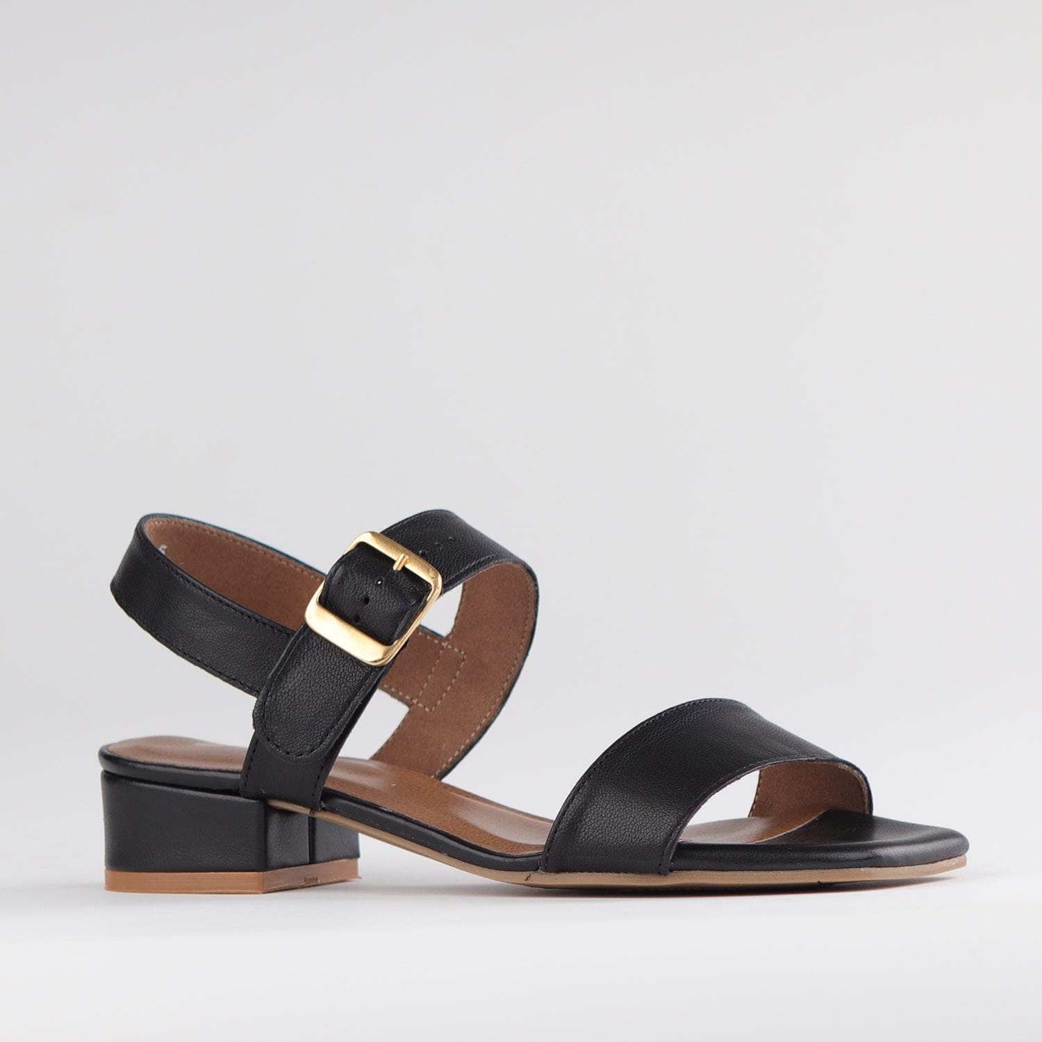 Froggie Shoes Shoes Block Heel Sandal in Black - 12408