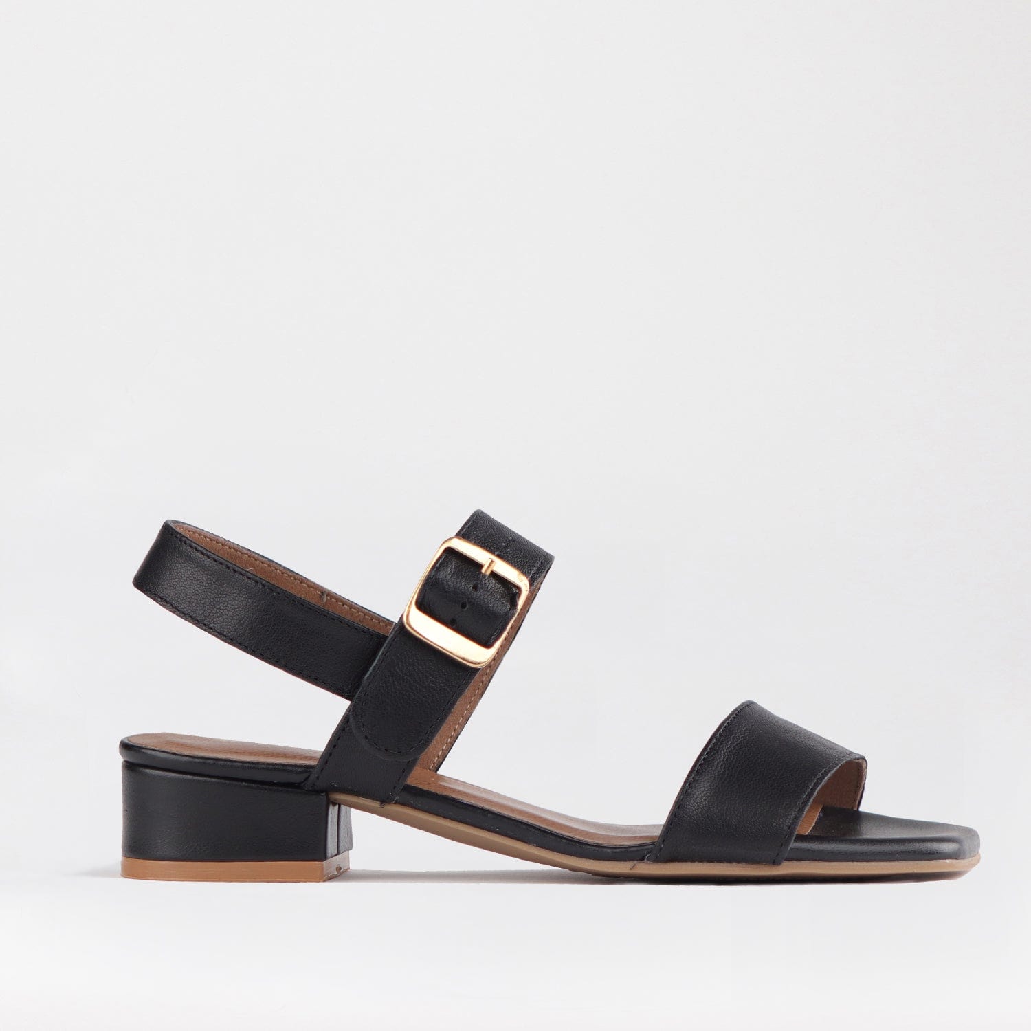 Froggie Shoes Shoes Block Heel Sandal in Black - 12408