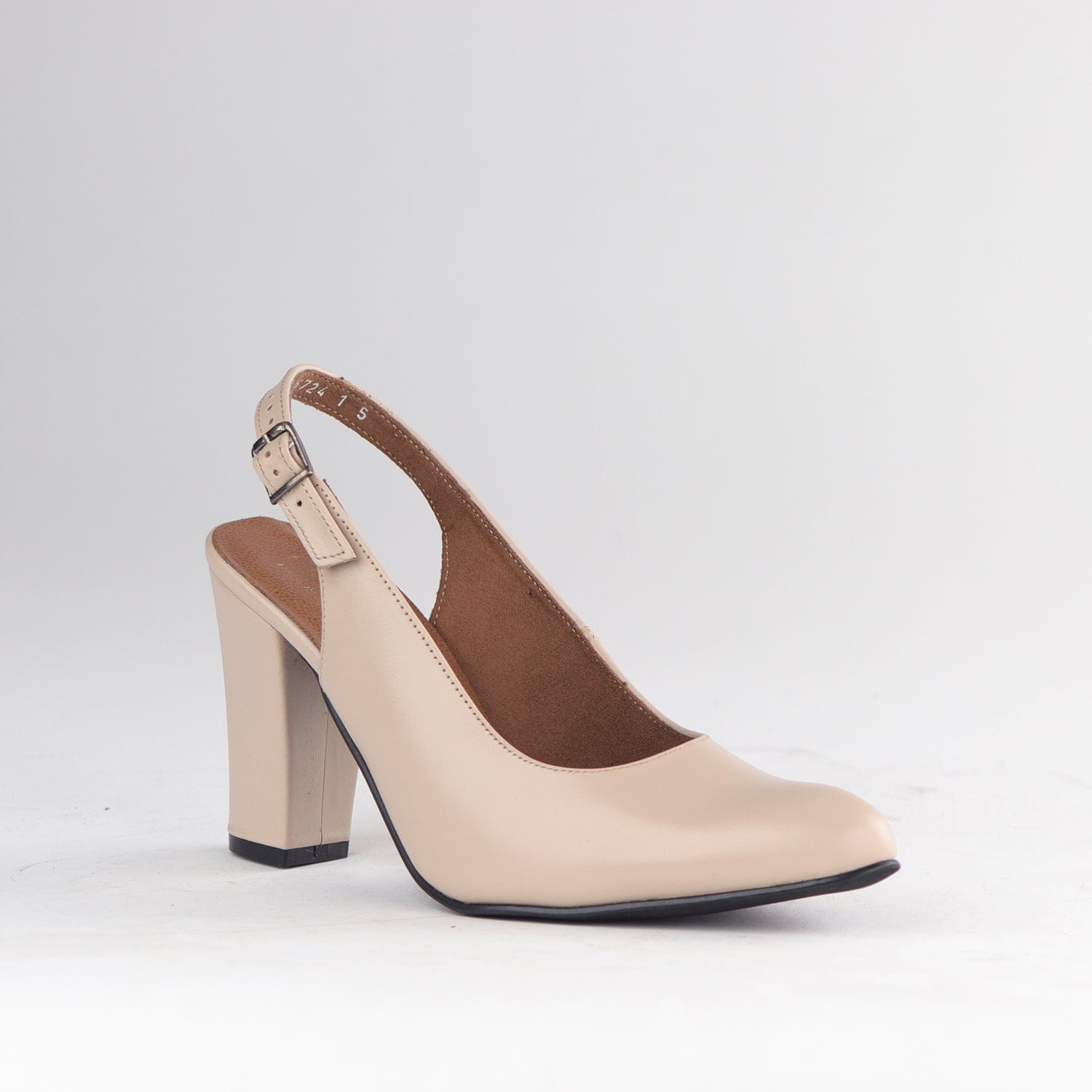 Froggie Shoes Shoes Block Heel Slingback in Ivory - 12790