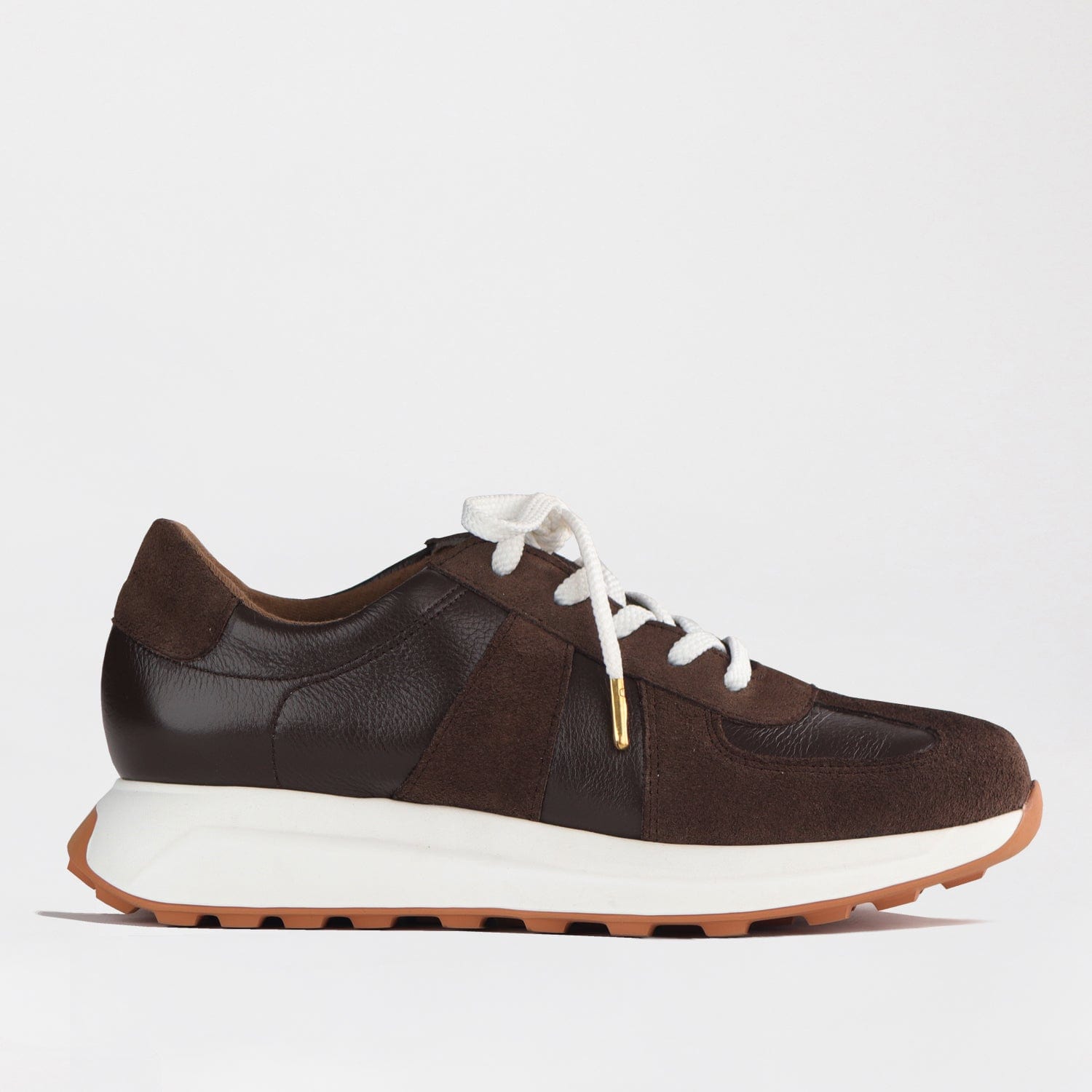 Froggie Shoes Shoes Brown / 12688 / 37 Lace-up Sneaker in Nude Ebany -12688