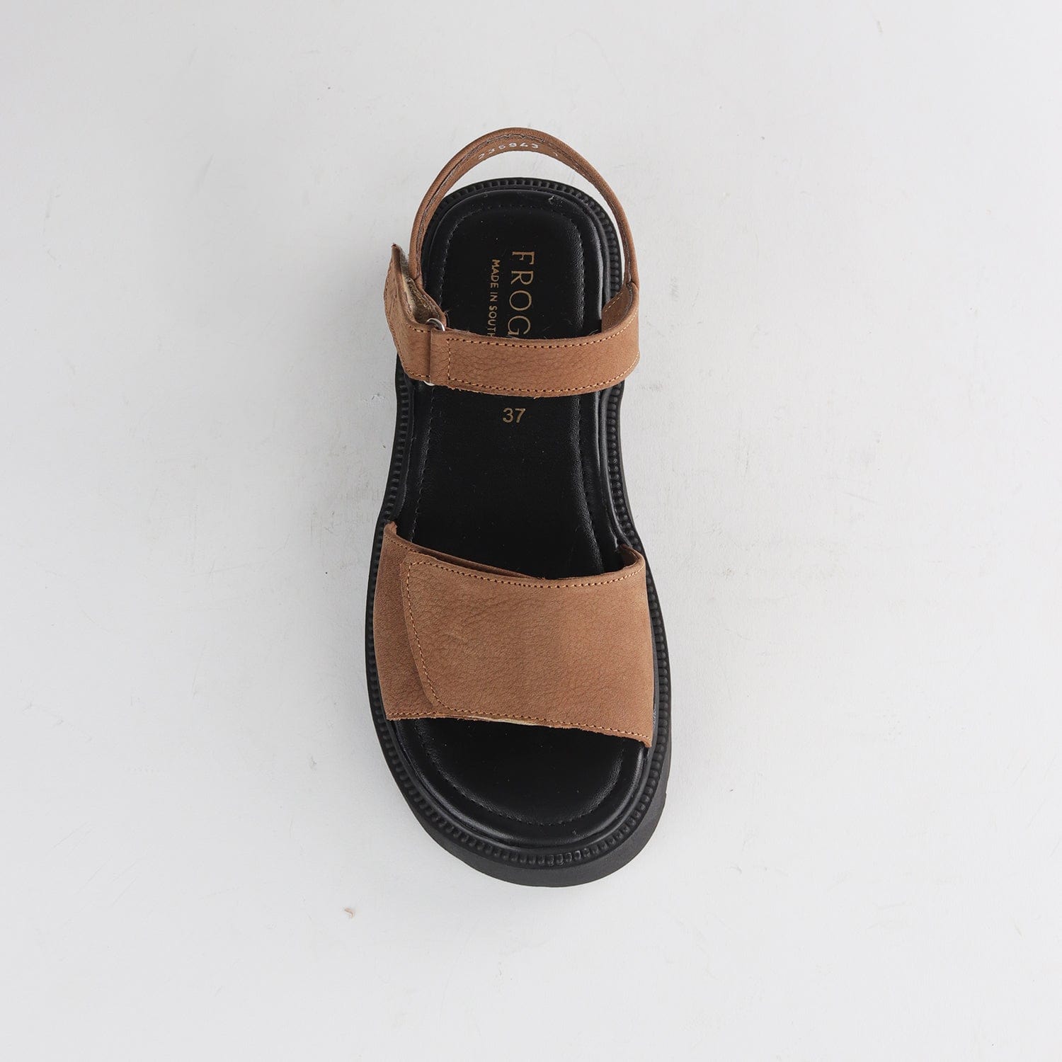Froggie Shoes Shoes Chic Leather Strappy Sandal with Velcro&