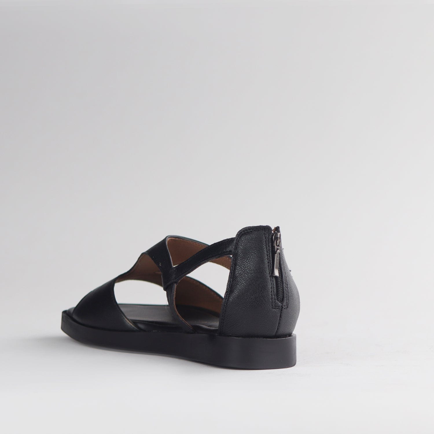 Froggie Shoes Shoes Close Back T-Bar Flat Sandal in Black - 12888