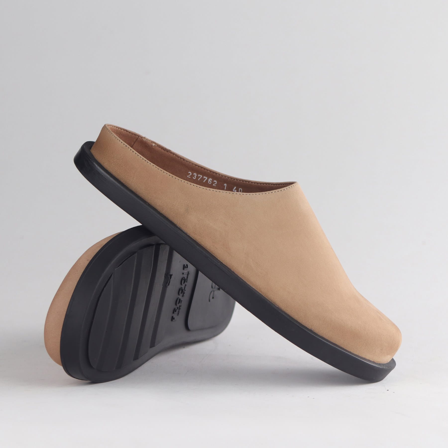 Froggie Shoes Shoes Froggie Women’s Clog- Beige Suede Leather- 13008
