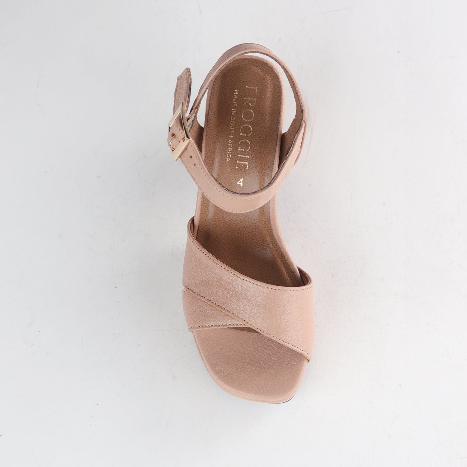 Froggie Shoes Shoes High Heel Platform Sandal in Blush - 12676