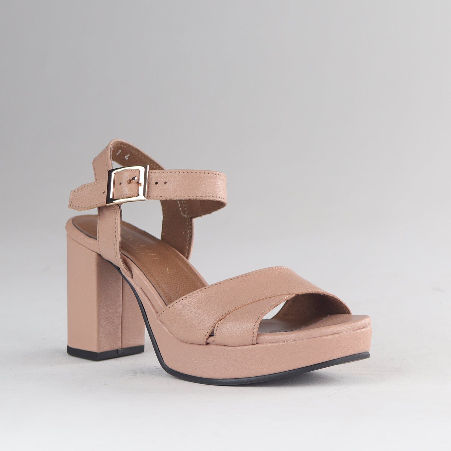 Froggie Shoes Shoes High Heel Platform Sandal in Blush - 12676
