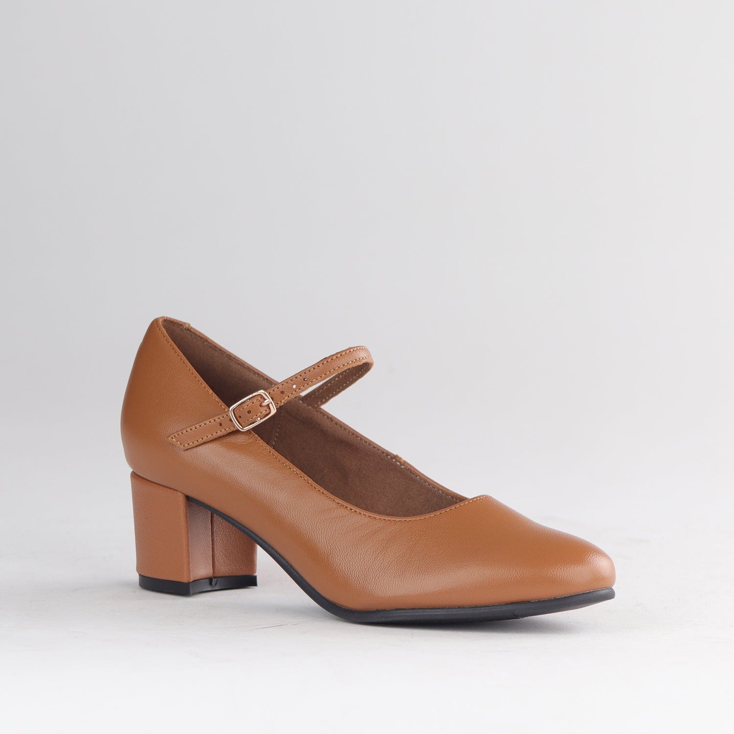 Froggie Shoes Shoes Mary Jane With Block Heel in Tan - 13020